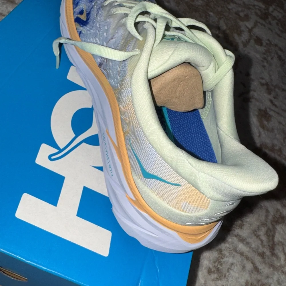 Hoka Blue and Yellow Athletic Shoes - Picture 7 of 10